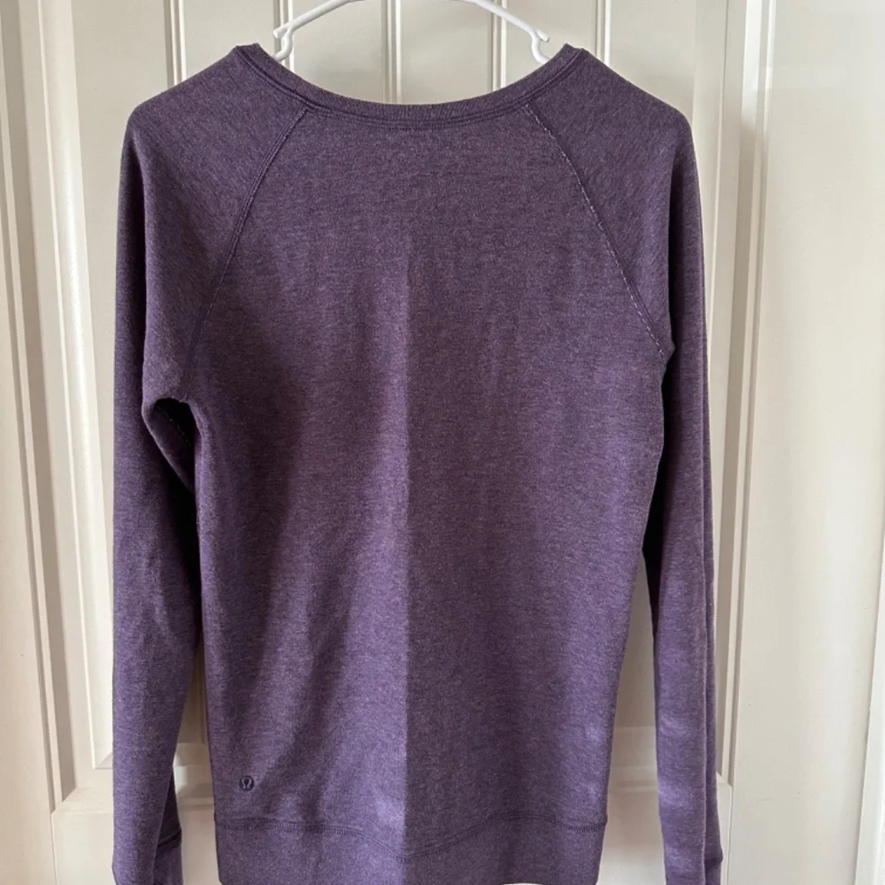 Lululemon Athletic Reversible Stripe Crew Neck Long Sleeve Top Shirt Purple - Picture 8 of 12